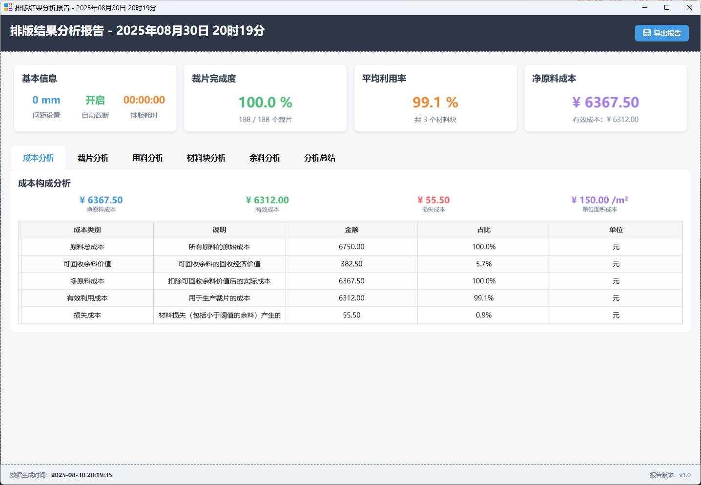 分析报告系统演示